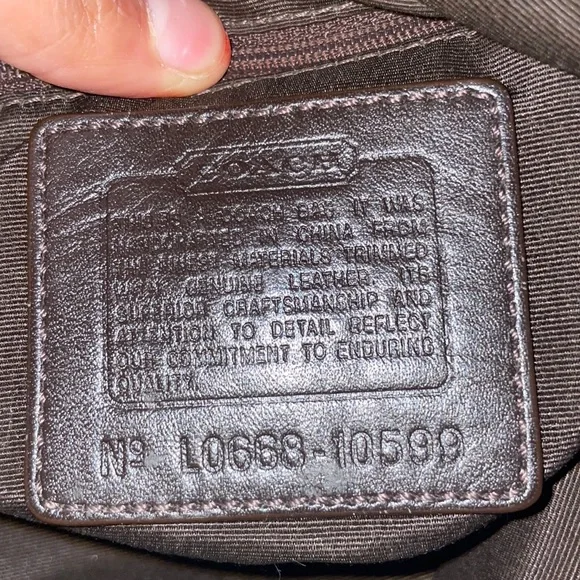 Coach Signature Jacquard Logo Mini Hobo Shoulder Bag Tan Brown - Picture 6 of 6